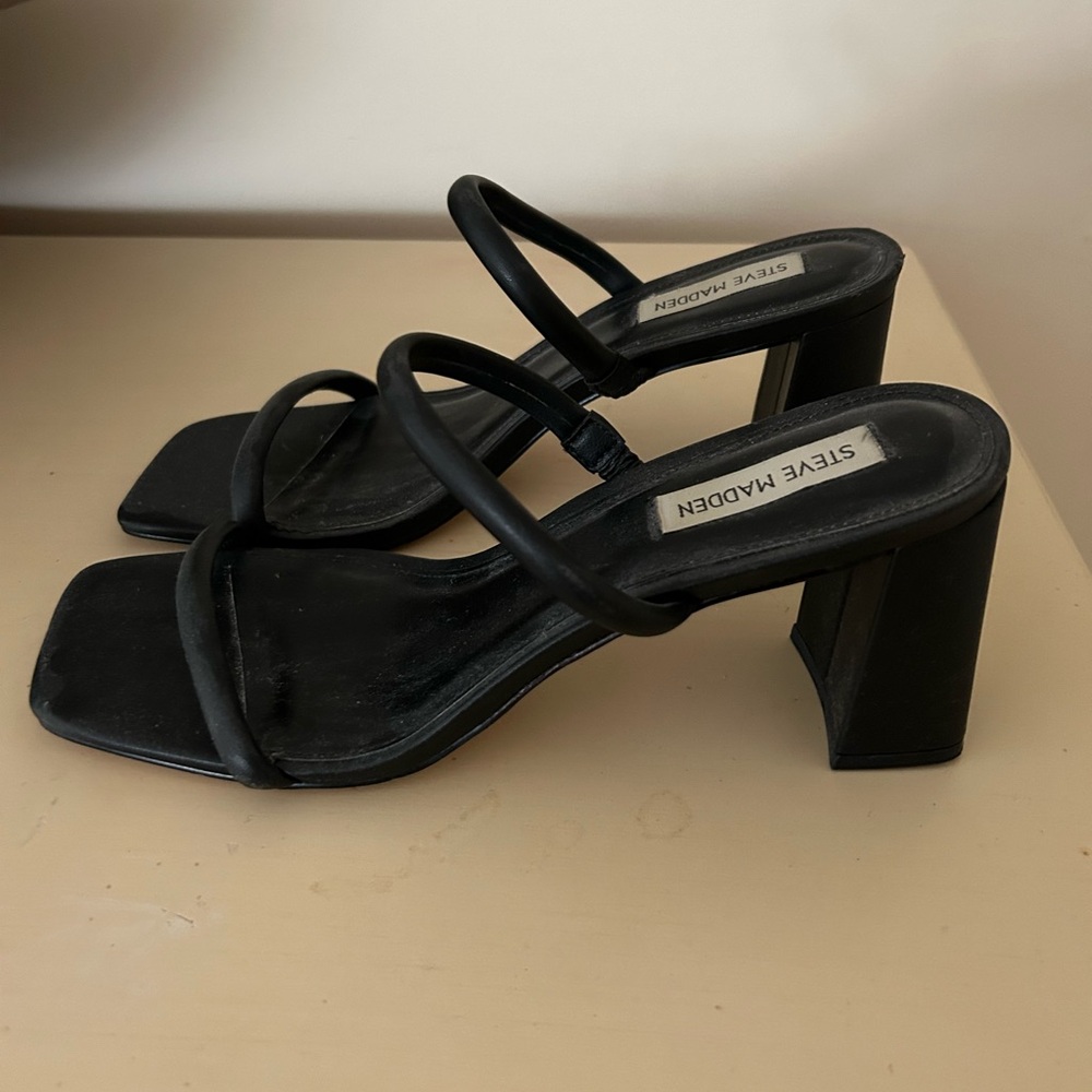 Steve Madden Black Women's Heeled Sandals